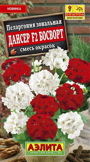 Пеларгония зональная Дансер F2 Босворт (смесь окрасок)